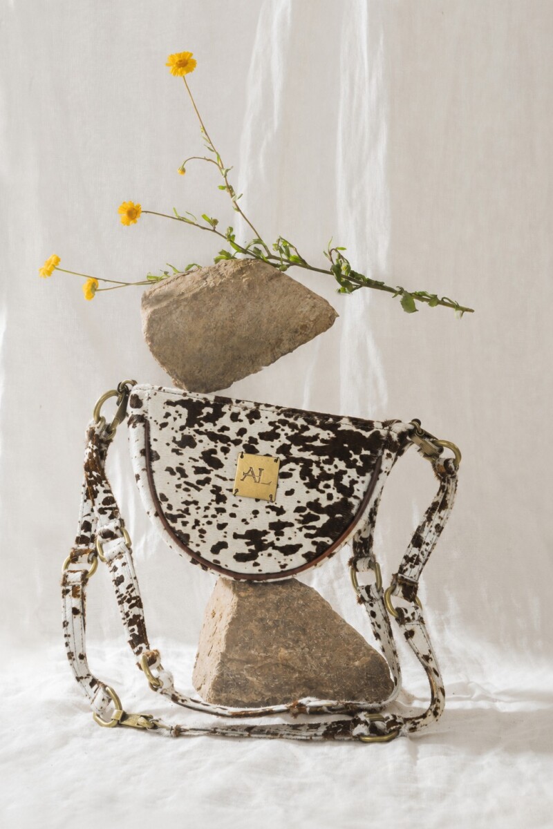 Brassy Bag Print Chocolate / Blanco