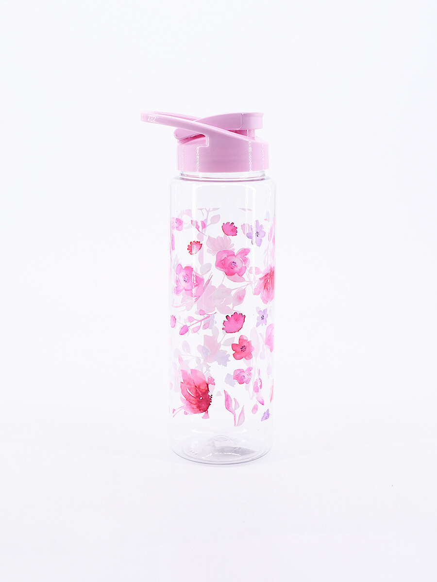 BOTELLA FLOWERS - ROSADO 