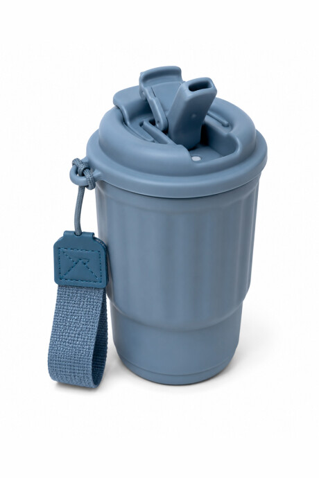 Vaso menta de acero Celeste