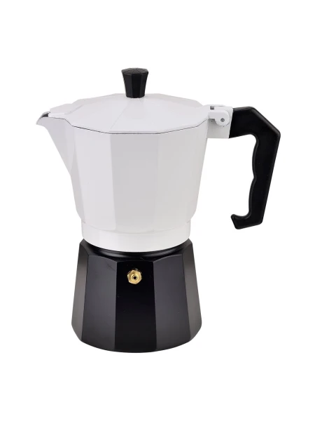 CAFETERA ITALIANA 6T 240ML ALUM. LINES BLANCO CAFETERA ITALIANA 6T 240ML ALUM. LINES BLANCO