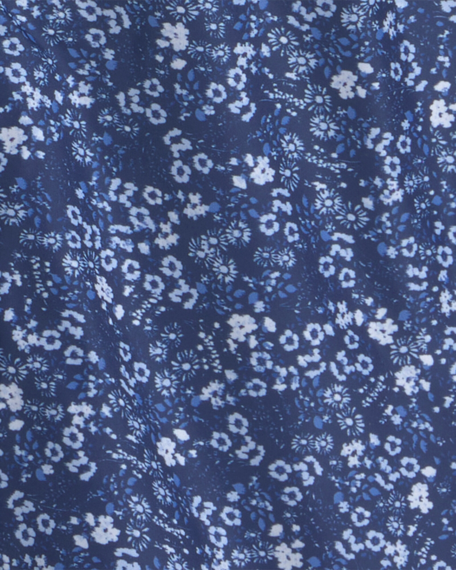 Campera resistente al agua, azul marino, diseño floral. Talles 4-10 Sin color