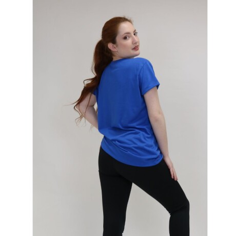 Camiseta Gildan Deportiva Femenino Azul francia