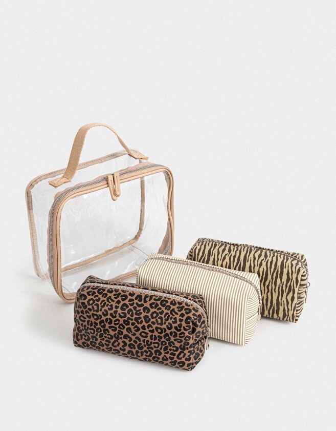 Porta Cosméticos Necessaires - Estampado Animal Print