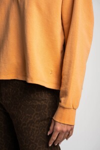 Sweater Cuello Polo Naranja