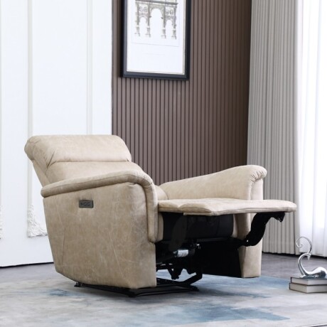 Sillón Reclinable Benson 1 Cuerpo Beige Beige