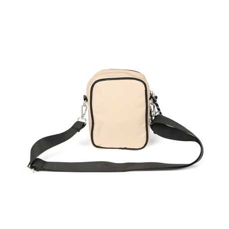 Bolso Compacto Capitoneado con Doble Bolsillo Canva Ideal Celular Crudo