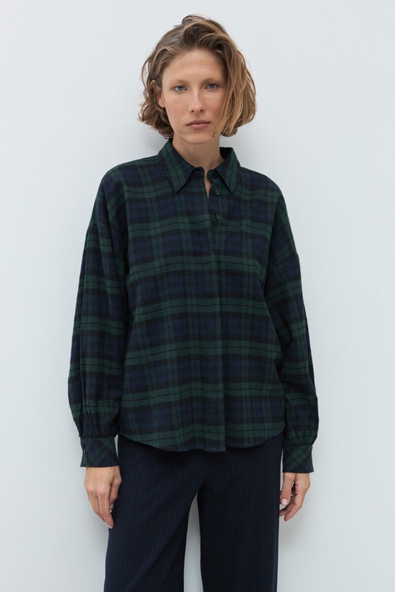 Camisa tartán verde ingles