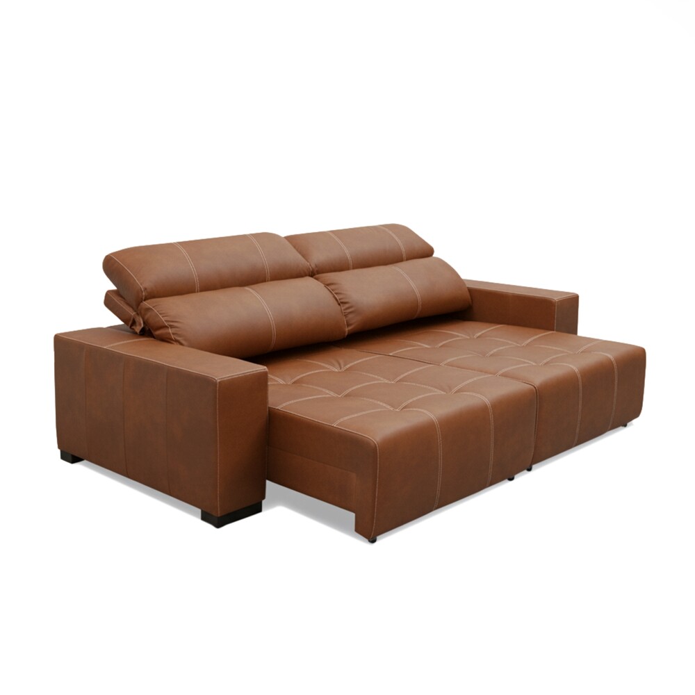 Sillon cama Madrid - 2 Cuerpos 100% Cuero Copper