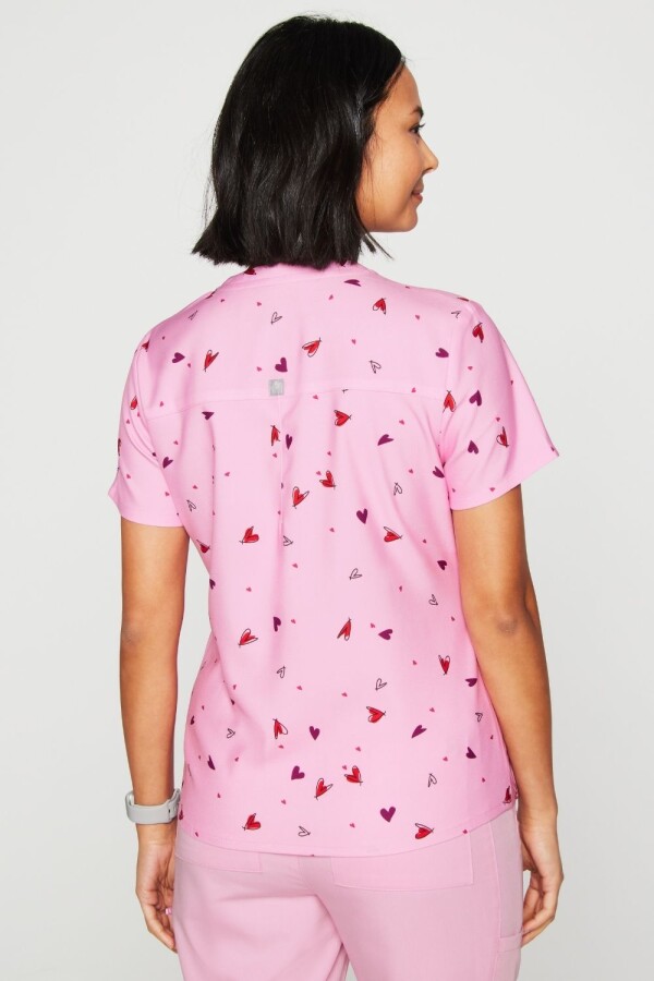 Scrub Vital Scrub Top Mujer Heart Pumping Pink