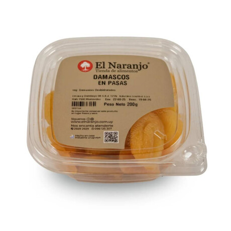 Damascos El Naranjo 200 Grs