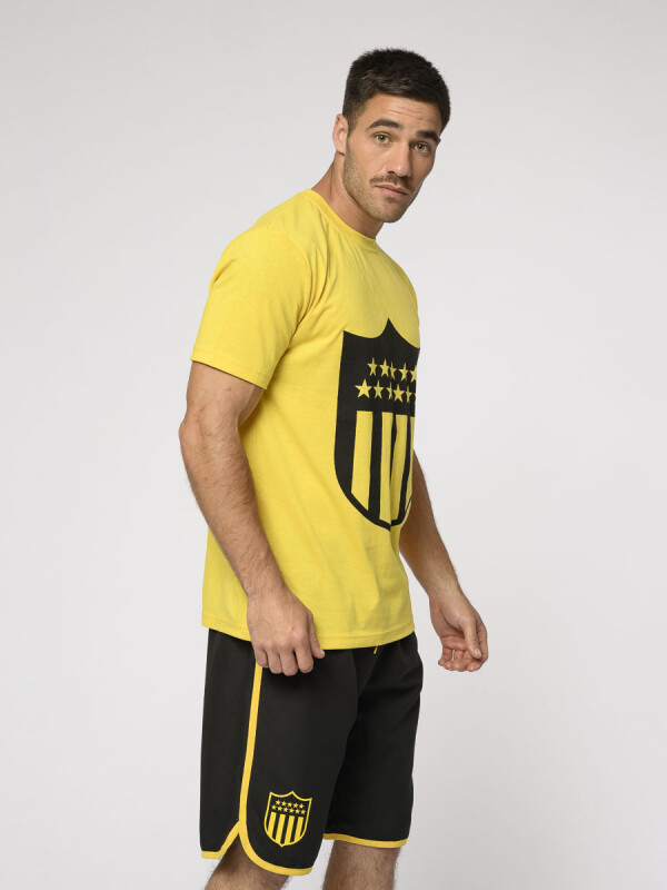 Remera Manga Corta CAP Escudo Peñarol Hombre 032