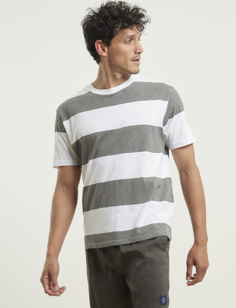 520877 T-SHIRT HARRY Blanco / Gris Medio