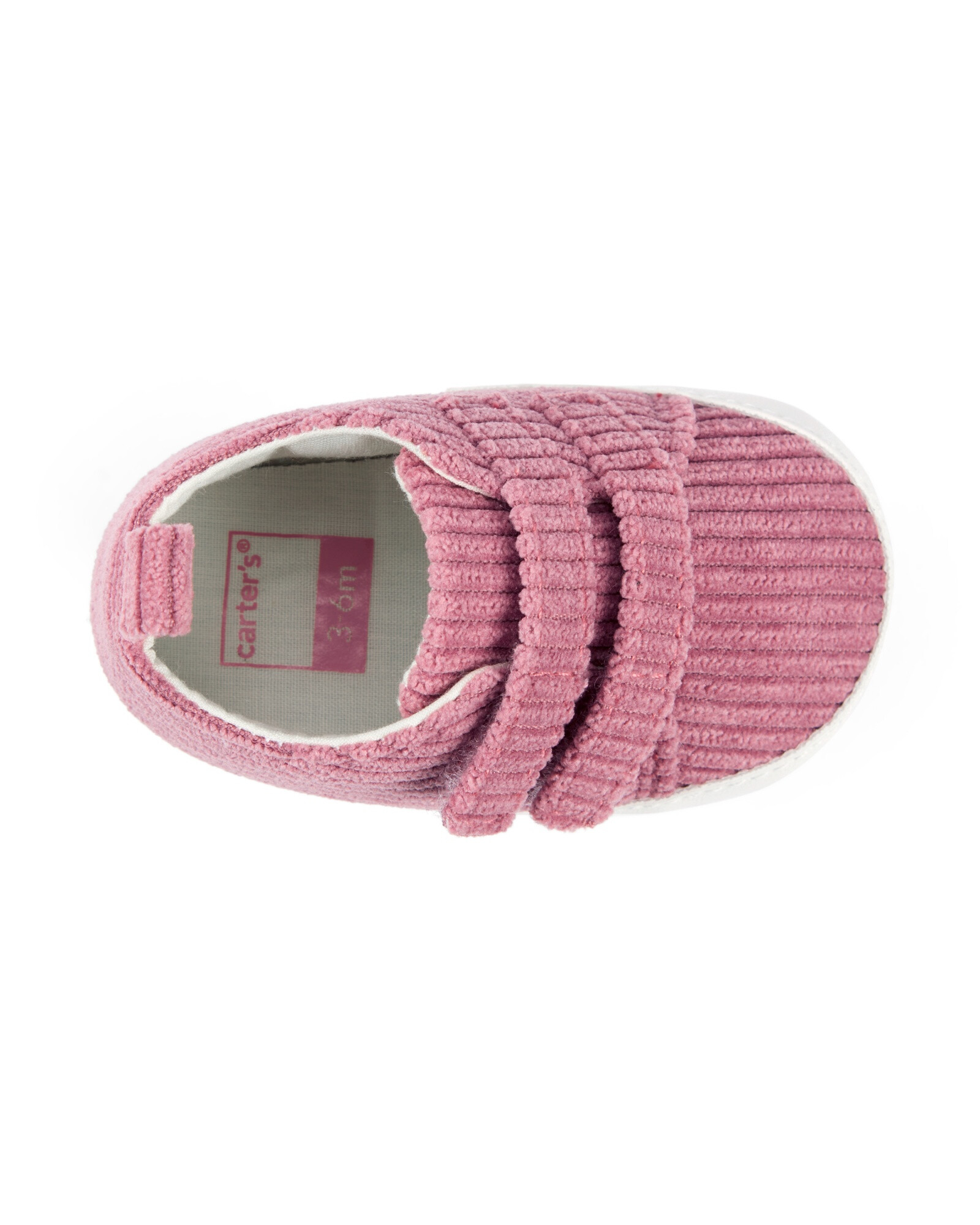 Zapatillas de pana, con velcro Sin color