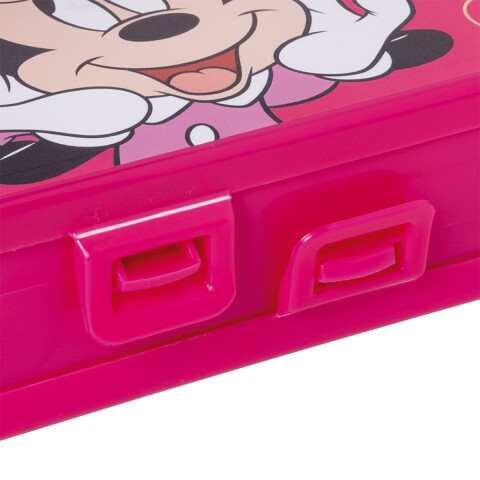 Cartuchera Plástica Mickey con 2 Compartimientos ROSA
