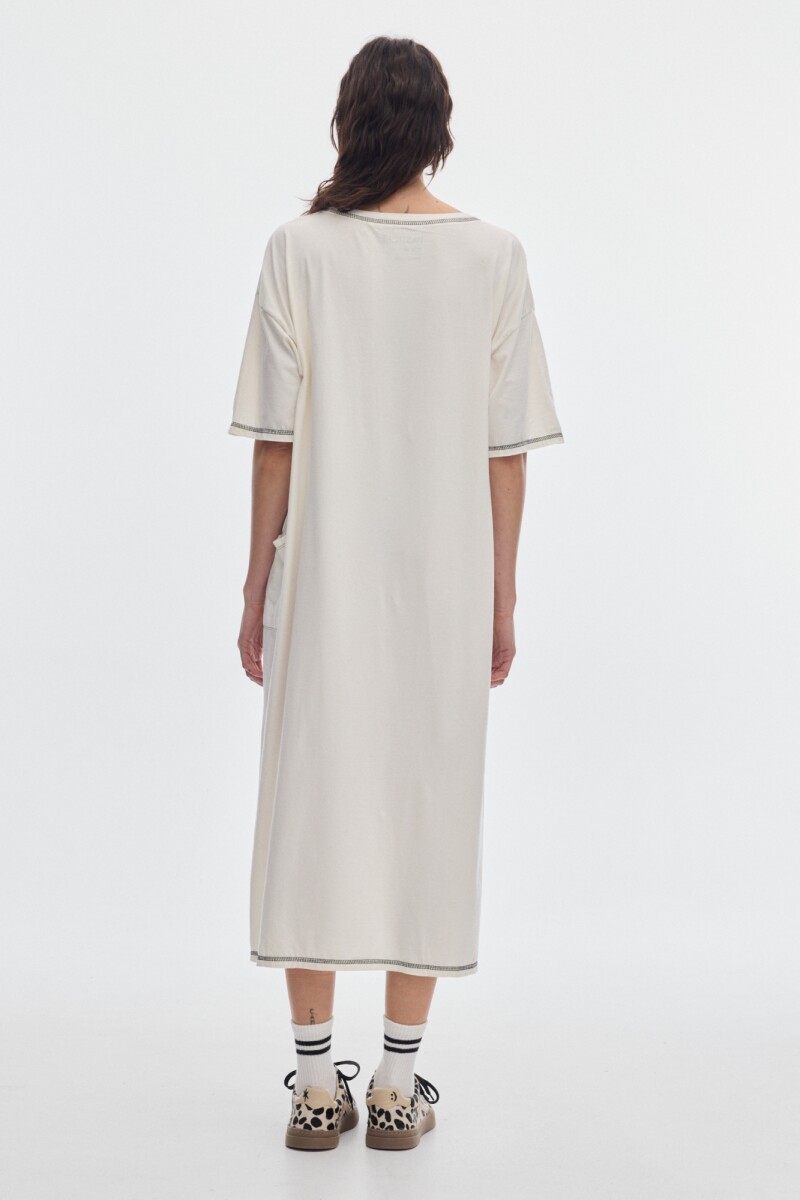 Vestido Pad Bold Offwhite