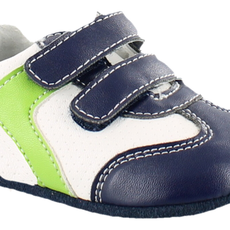 Championes de Niños Croco Kids Casual Blanco - Verde
