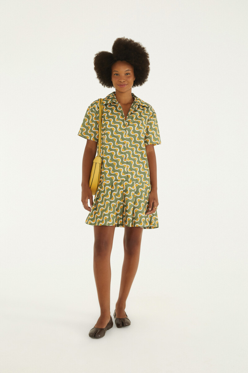 VESTIDO CORTO Verde
