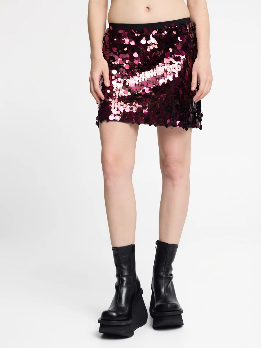 FALDA CORTA DE LENTEJUELA 