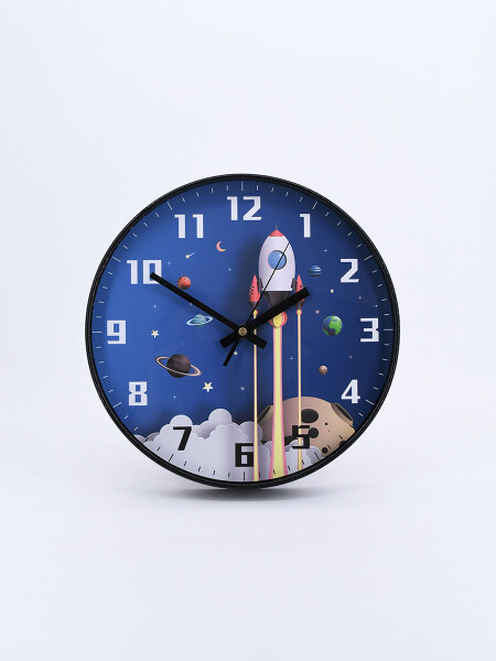 RELOJ DE PARED ASTRONAUTA AZUL