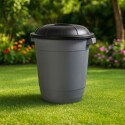 TACHO PAPELERA RESIDUOS 95 LITROS NEGRO