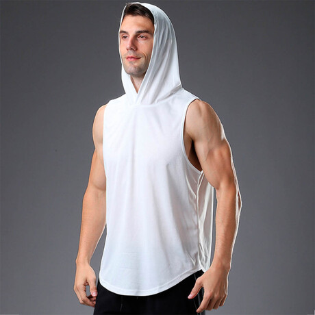 Set X3 Remeras Musculosas C/capucha Training Fitness Multicolor
