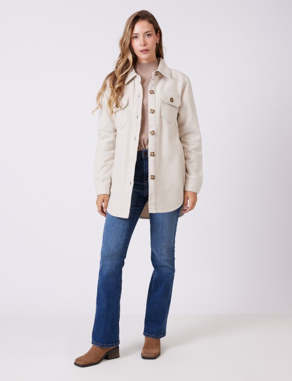 Shacket 2 Bolsillos BEIGE