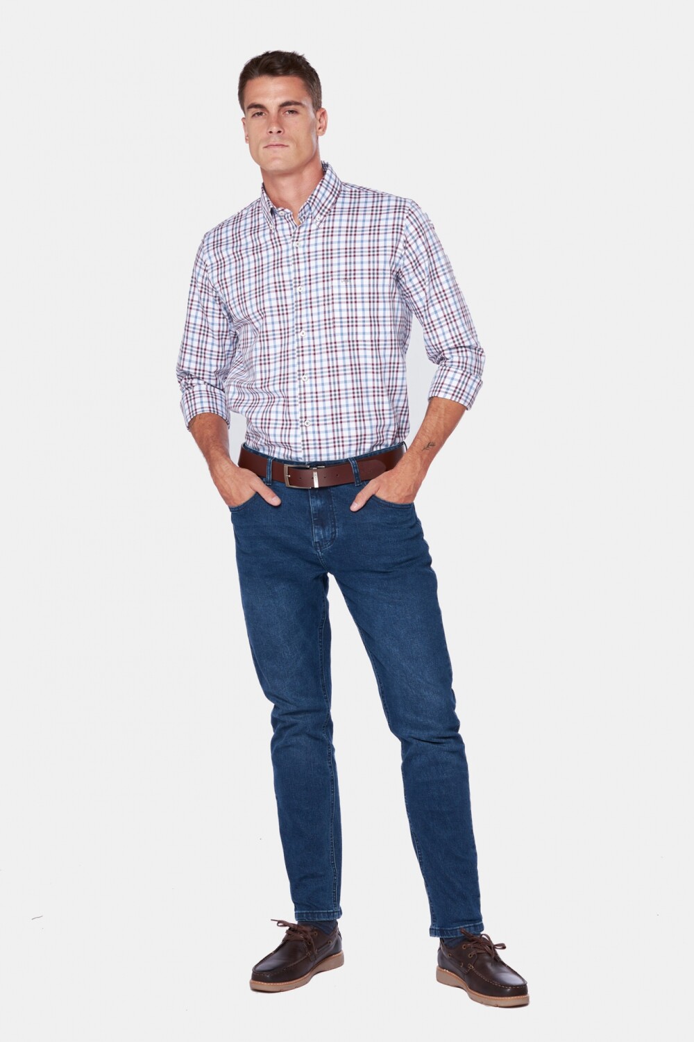PANTALÓN DE JEAN SKINNY Azul Oscuro