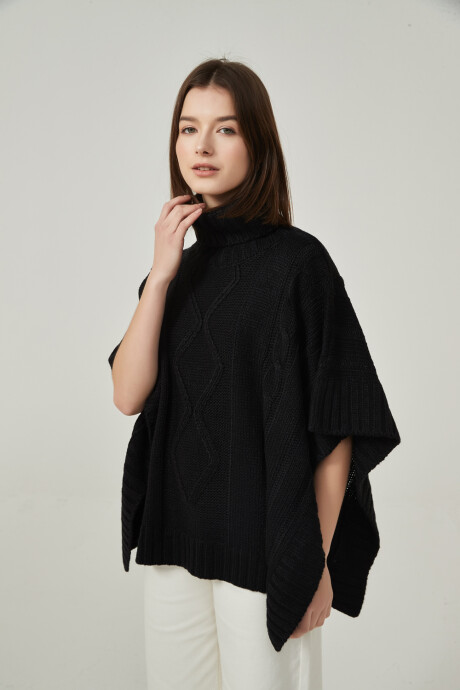 Poncho Tatjana Negro