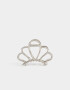 Broche Metallic Broche Metálico Diseño Corona - Plateado