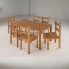 Juego de Comedor Francine 6 Sillas Natural Juego de Comedor Francine 6 Sillas Natural