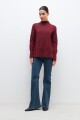Polera oversized bordo