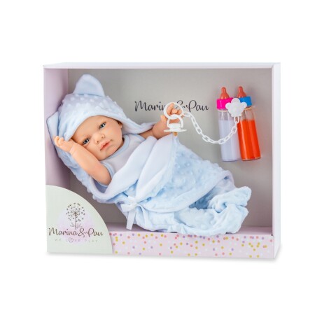 Muñeca Marina Pau Rn Bath Time Blue 45 cm 001