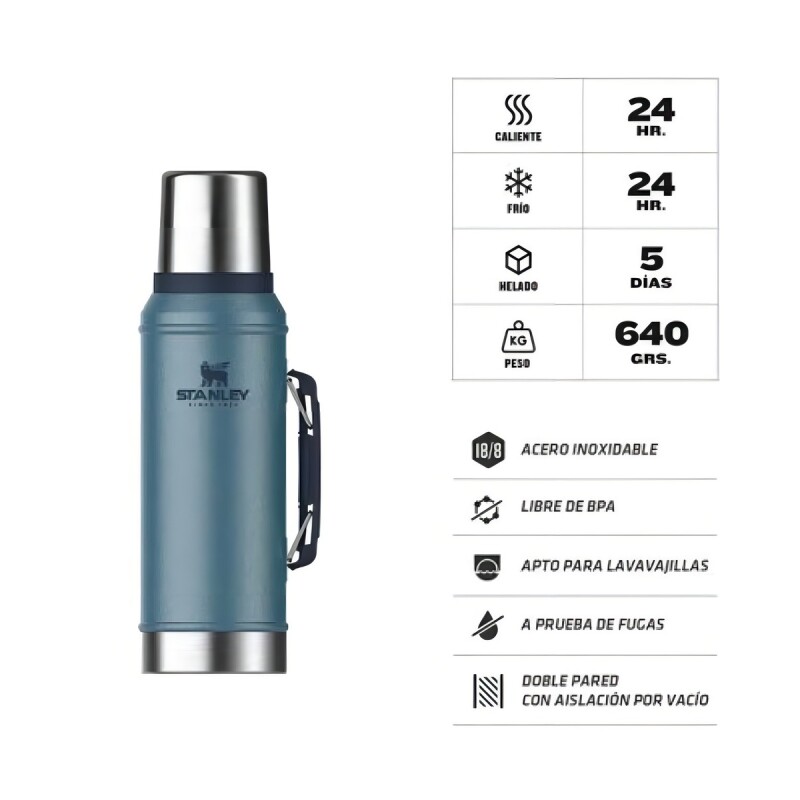 Stanley Classic Termo Clásico 950ml Azul Stanley Classic Termo Clásico 950ml Azul
