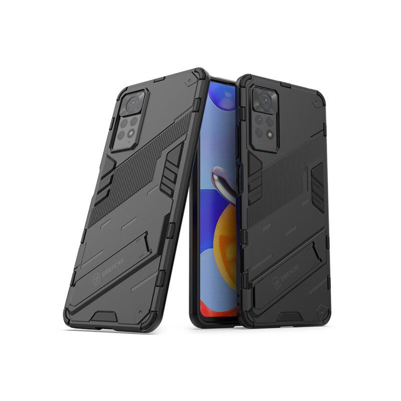 Protector Xiaomi Redmi Note 11 Pro con soporte color negro Protector Xiaomi Redmi Note 11 Pro Con Soporte Color Negro