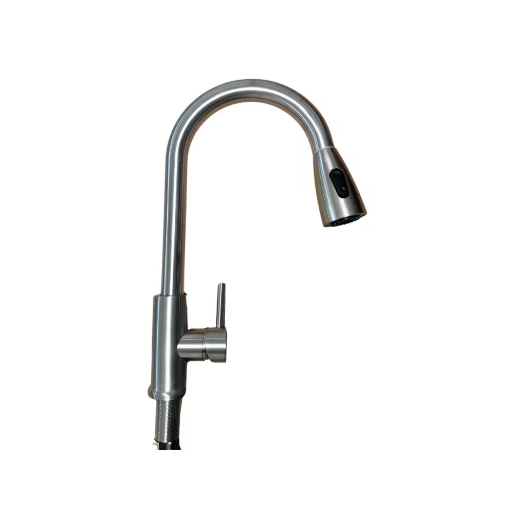 Grifería de Cocina Monocomando de mesada pico extraíble Murdock Satinado Grifería De Cocina Monocomando De Mesada Pico Extraíble Murdock Satinado