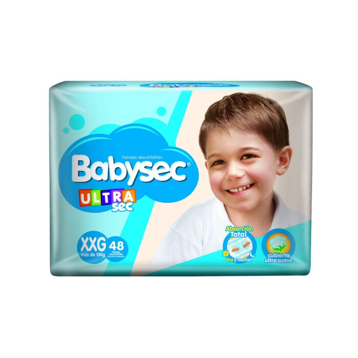 BABYSEC ULTRA JUMBO XXGRANDE PAQ. X 48 U única