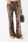 PANTALON FLARE DE LENTEJUELAS. Cobre