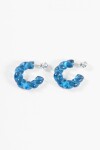 Aros acrílico traslúcido azul