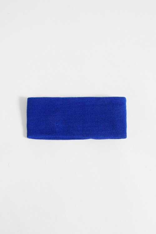 Vincha de tela ribbed azul