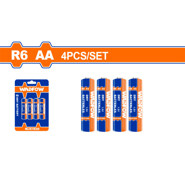 PACK X 4 PILAS AA WADFOW WJX1K05 PACK X 4 PILAS AA WADFOW WJX1K05