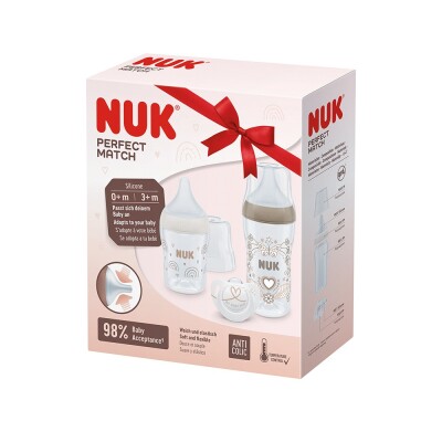 Set Nuk Perfect Match Biberones + Chupete Set Nuk Perfect Match Biberones + Chupete