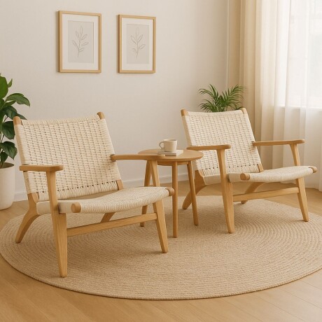Promo 2 Butacas nórdicas estilo Hans Wegner Promo 2 Butacas nórdicas estilo Hans Wegner