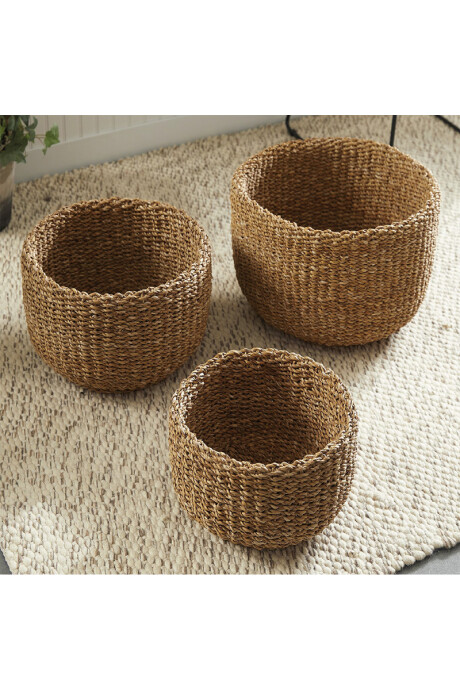CANASTOS SET X 3 CANASTOS PAROS SEAGRASS