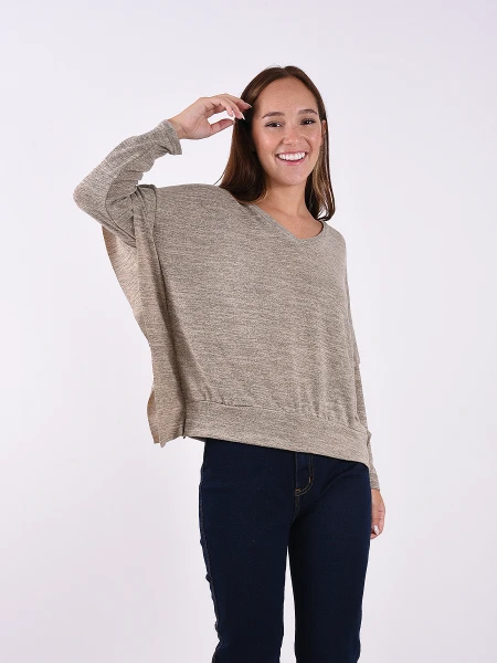 BUZO ALEXA GRIS MELANGE M