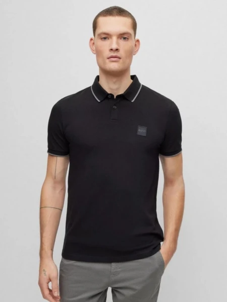 Hugo Boss -Remera polo de algodón, slim fit , PASSERTIP 0