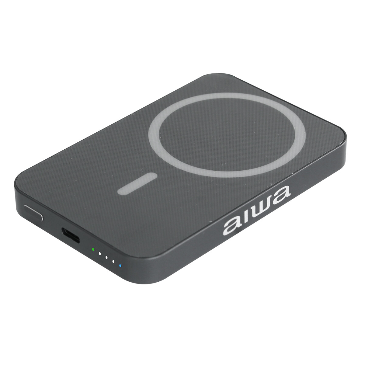 Cargador Portátil AIWA 5000mAh con Carga Inalámbrica 15W y USB-C PD 20W | AWPBF5W 