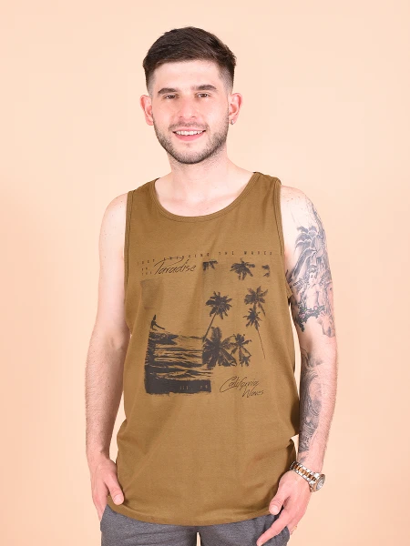 MUSCULOSA PARADISE CALIFORNIA OLIVA
