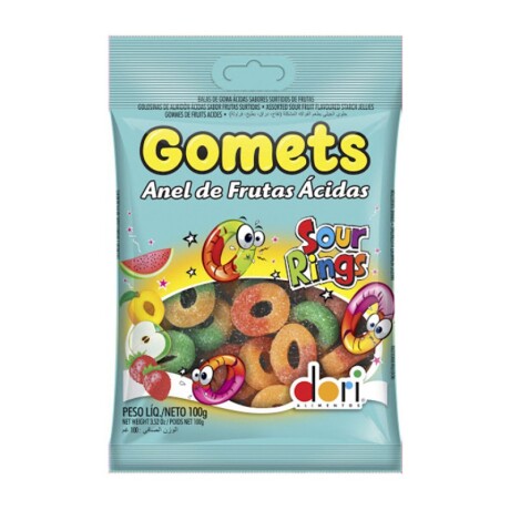 Goma Gomets Dori 100 grs Anillos Acidos