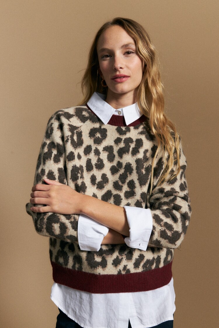 SWEATER ALMIRON Bordó