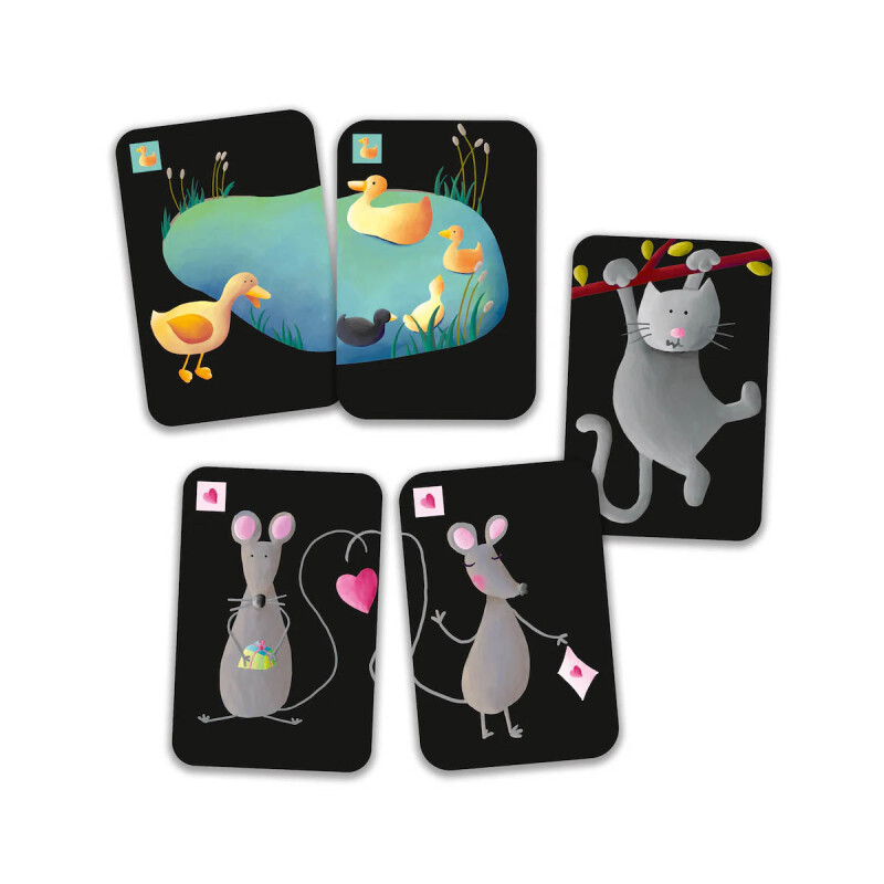 Juego de Cartas parejas Mistigri Djeco Juego de Cartas parejas Mistigri Djeco